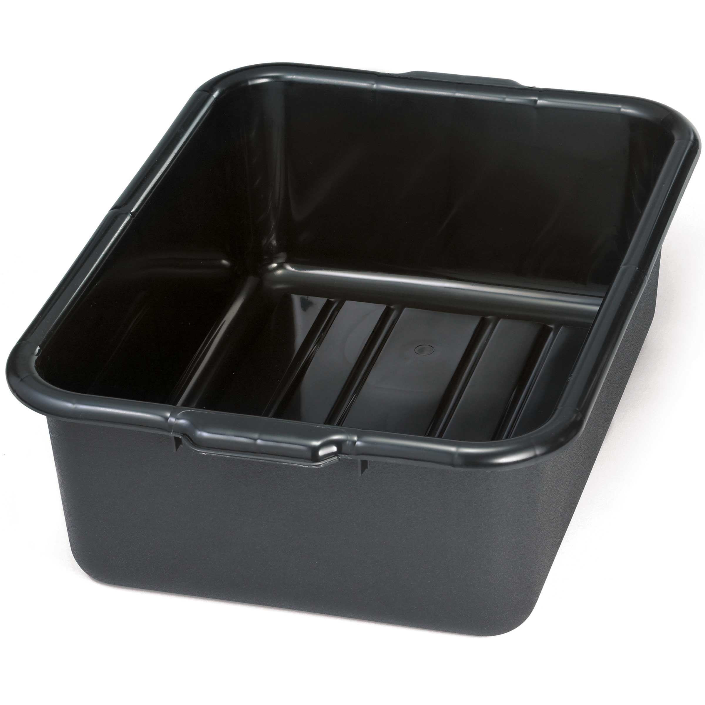 Tablecraft Black Co-Polymer Polypropylene Recycled Tote Box, 21.5 x 15.75 x 7 inch -- 12 per case