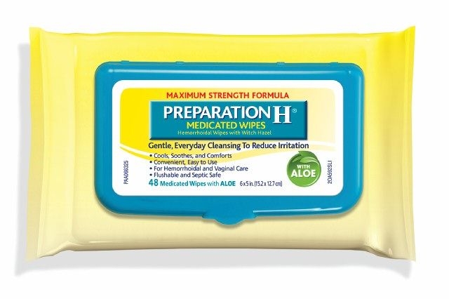 Preparation H Medicated Wipe - 3 box per pack -- 8 packs per case.