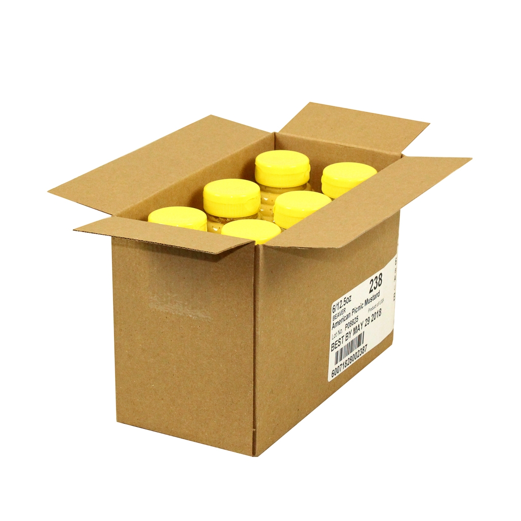 Beaver American Picnic Mustard, 12.5 Ounce -- 6 per case.