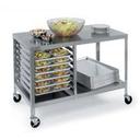 Lakeside Stainless Steel Mobile Portable Work Table, 27 x 48 x 34 inch.