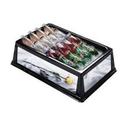 Lakeside Geneva Mirrored Side Insulated Beverage Display Bin, 13 3/4 x 24 x 6 3/4 inch Overall Size.