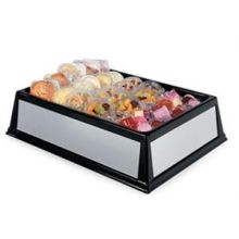 Lakeside Geneva Mirrored Side Insulated Beverage Display Bin, 20 3/4 x 28 3/4 x 6 3/4 inch Overall Size.