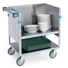 Lakeside Stainless Steel Store N Carry Dish Cart with 2 Shelf, 31 x 19 1/4 x 31 1/2 inch.