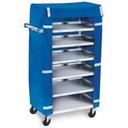 Lakeside Stainless Steel Economy Late Tray Delivery/Pick Up Cart with Cover, 18 3/8 x 30 3/4 x 46 inch.