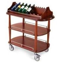 Lakeside Geneva Wood Veneer Spice Wine/Liquor Serving Cart, 21 5/8 x 43 3/8 x 41 3/8 inch Overall Size.
