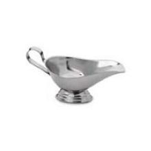 Alegacy Stainless Steel Gravy Boat with Stepped Bottom, 8 Ounce.