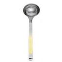 Alegacy Orbit Stainless Steel Deep Ladle - Gold Trim Handle, 4 Ounce.
