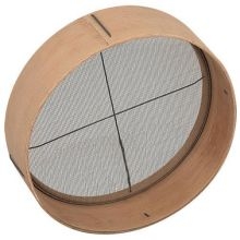 Alegacy Wood Rim Sieve, 14 x 14 x 2 3/4 inch.
