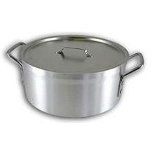Alegacy Eagleware 8 Gauge Aluminum Sauce Pot with Cover, 10 Quart.