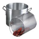Alegacy Eagleware Professional Aluminum Stock Pot with Lid and Basket, 32 Quart.