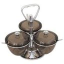 Alegacy Revolving Relish Server Set, 7 1/2 x 8 inch -- 1 set.