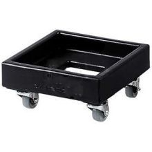 Camdolly Plastic Milk Crate Dolly, Black, 16 1/8 x 16 1/8 x 8 3/8 inch.
