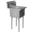 Aero 18 Gauge 304 Stainless One Compartment NSF Sink, 23.5 x 23.5 x 24 inch.