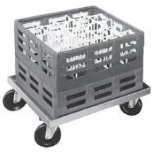 Channel Manufacturing Aluminum Glass Rack Dolly, 7 1/2 x 22 x 22 inch.