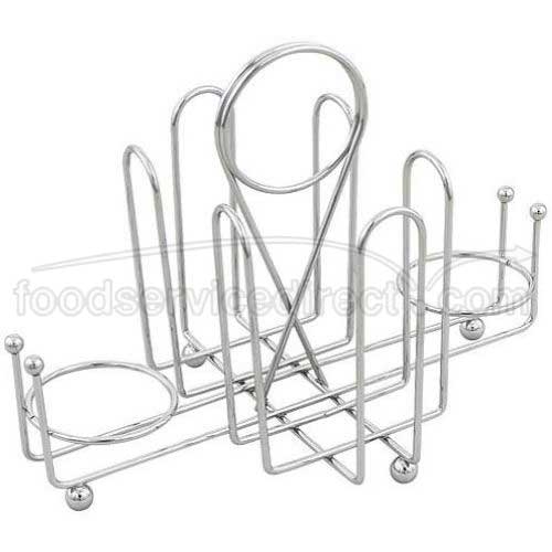 Alegacy Chrome Plated Wire Sugar Pack Holder, 7 1/2 x 5 x 4 1/2 inch.