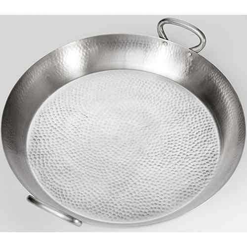 American Metalcraft Hammered Stainless Steel Paella Pan Griddle -- 4 per case.