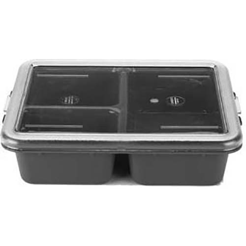 Cambro Co-Polymer Teal Meal 3 Compartment Delivery Tray, 11 x 9 x 2 9/16 inch -- 24 per case.