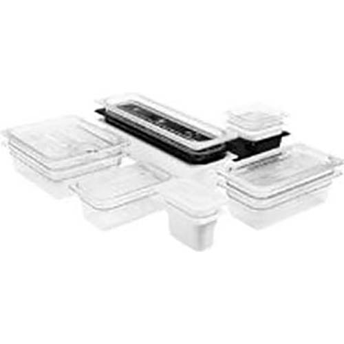 Cambro Camwear Polycarbonate White Ninth Size Food Pan, 4 inch -- 6 per case.