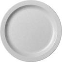 Cambro Camwear White Narrow Rim Plate, 9 inch Diameter -- 48 per case.