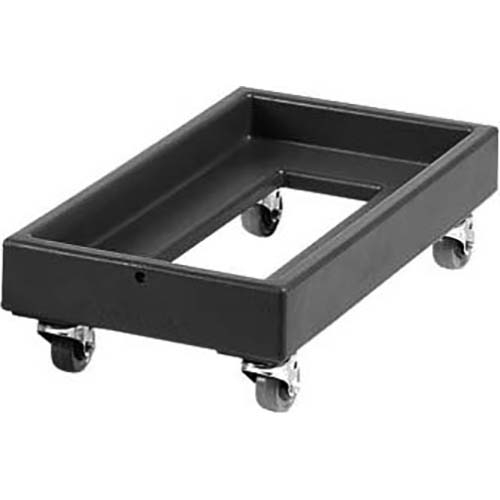 Cambro Coffee Beige Camdollies for Milk Crates and Number 10 Can Cases, 16 1/8 x 29 1/4 8 3/8 inch.