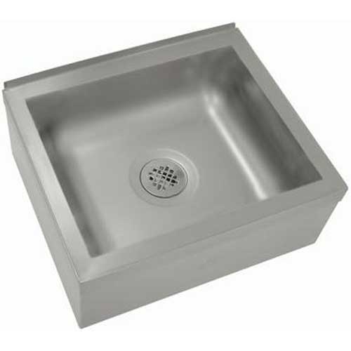 Stainless Steel Floor Mounted, Mop and Service Sink.Overall Height 10 inch.