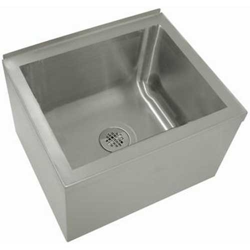 Stainless Steel Mop and Service Sink.Overall Height 16 inch.