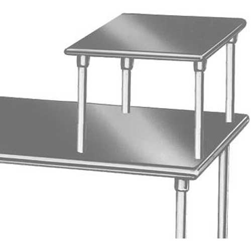 Stainless Steel Table Mounted, Microwave, Equipment shelf. Size: 24X24 inch.