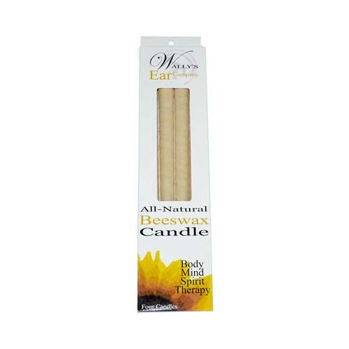 Wallys Natural Products 100 Percent Beeswax Hollow Candle - 4 per pack.