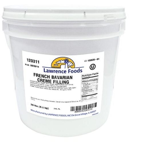 Lawrence Foods French Bavarian Cream Filling, 20 Pound -- 1 each.