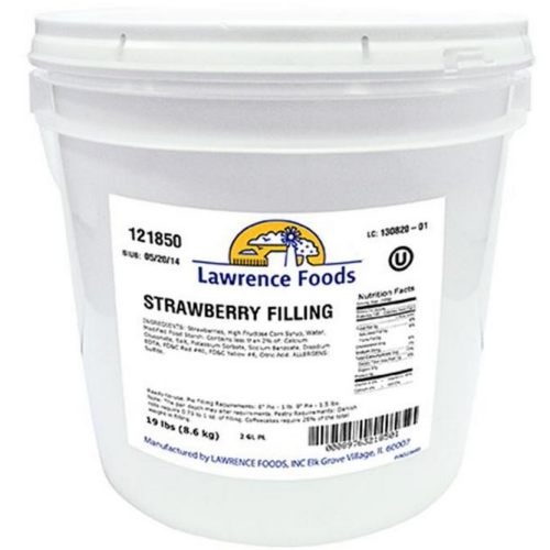 Lawrence Foods Whole Strawberry Filling, 2 Gallon -- 1 per case