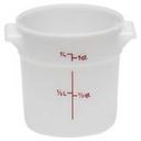 White Polypropylene Container, White, 1 Quart -- 12 Per Case