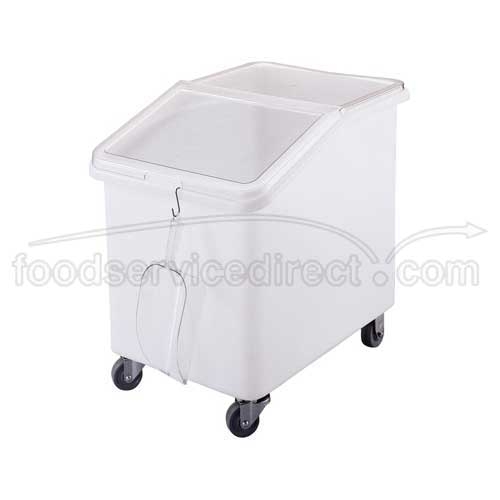 White 37 Gallon Ingredient Bin, Plastic -- 1 Per Case
