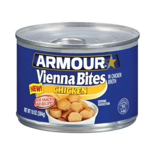 Armour Chicken Vienna Sausage Bite, 10 Ounce -- 12 per case.