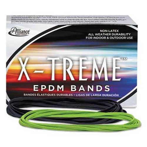 Alliance X-treme File Bands, 117B, 7 x 1/8, Lime Green, Approx. 175 Bands/1lb Box