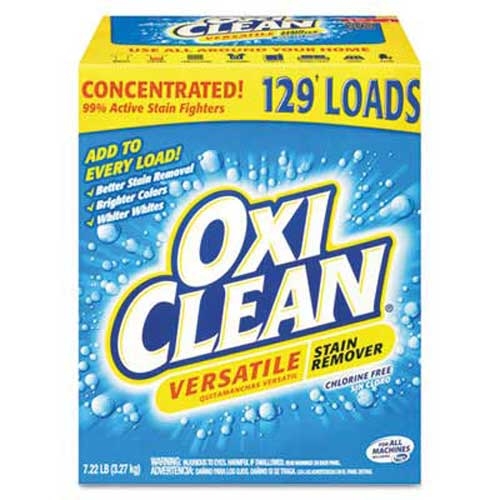 OxiClean Versatile Stain Remover, Regular Scent, 7.22 lb Box, 4/Carton