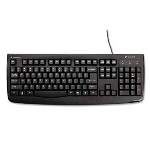 Kensington Pro Fit USB Washable Keyboard, 104 Keys, Black