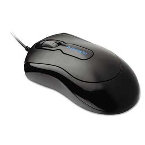 Kensington Mouse-In-A-Box Optical Mouse, Two-Button/Scroll, Black