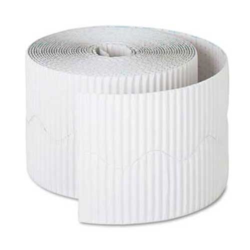 Pacon Bordette Decorative Border, 2 1/4 inch x 50 Roll, White