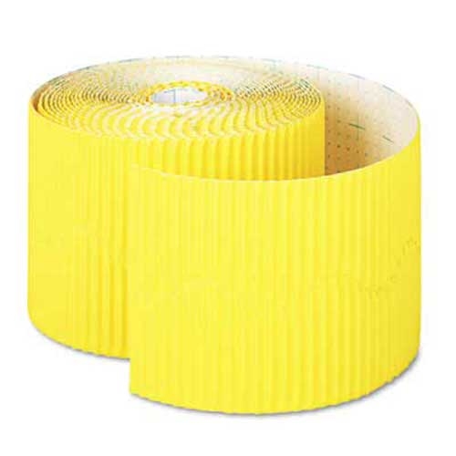 Pacon Bordette Decorative Border, 2 1/4 inch x 50 Roll, Canary