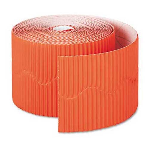 Pacon Bordette Decorative Border, 2 1/4 inch x 50 Roll, Orange