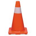 Tatco Traffic Cone, 18h x 10w x 10d, Orange/Silver