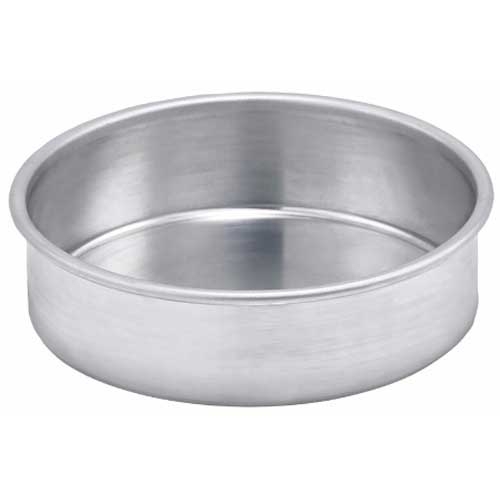 Winco ACP Series Aluminum Layer Cake Pan, 6 x 2 inch -- 6 per case.