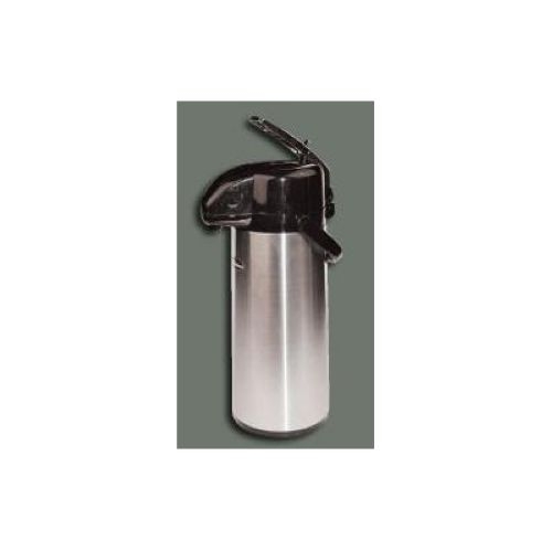 Winco Stainless Steel Body Glass Lined Lever Top Vacuum Server, 2.2 Liter.