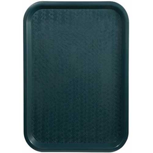 Winco Plastic Green Fast Food Tray, 10 x 14 inch -- 12 per case.