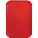 Winco Plastic Red Fast Food Tray, 10 x 14 inch -- 12 per case.