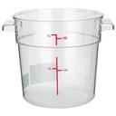 Winco Clear Polycarbonate Round Storage Container, 1 Quart -- 12 per case.