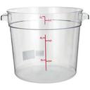 Winco Clear Polycarbonate Round Storage Container, 6 Quart -- 12 per case.