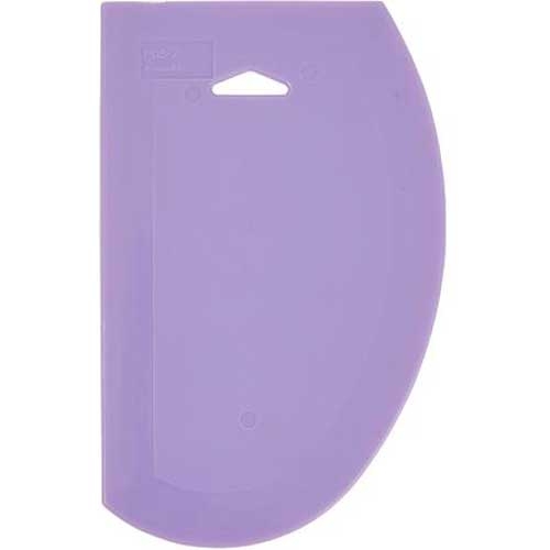 Winco Plastic Purple Dough Scraper, 7 1/2 x 4 3/4 inch -- 12 per case.