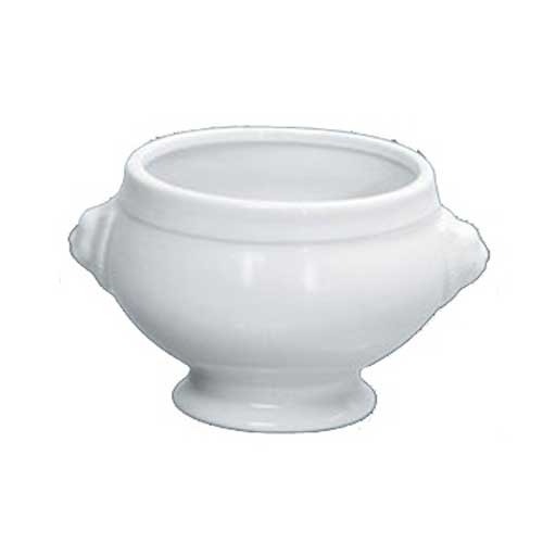 Yanco Porcelain White Round Accessories Lion Bouillon Without Lid, 12 Ounce -- 24 per case.