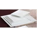Yanco Lion King Bone White Square Plate, 7 1/4 inch Length x 7 1/4 inch Width -- 36 per case.